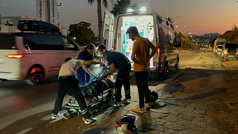 Direksiyon hakimiyetini kaybetti, düşerek yaralandı