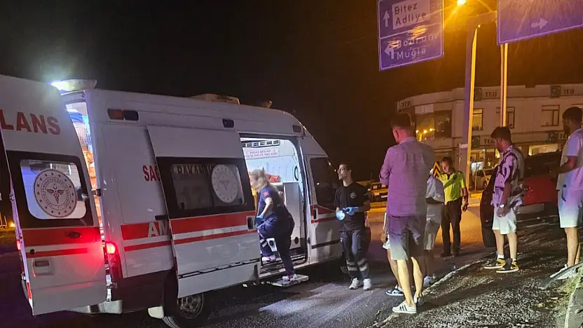 Gece saatlerinde korkutan kaza ! yolcu yaralandı sürücü kaçtı !
