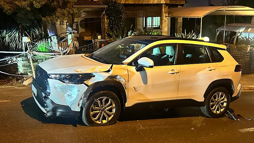 Güvenlik kameralarına yansıyan kazada şüpheli kaçtı