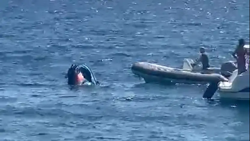 Jet Ski kazası aktur açıklarında: müdahale son anda geldi