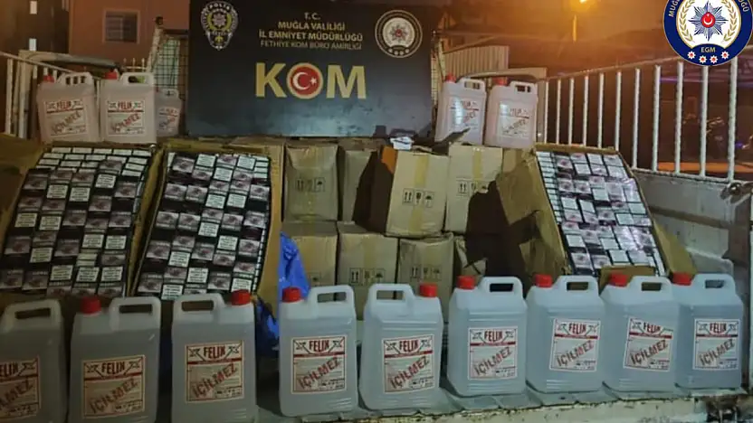 Sahte içki ve kaçak sigara operasyonu