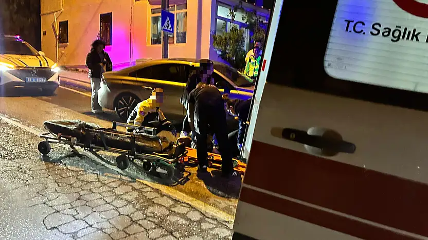 Kapısının önünde kaza geçirdi