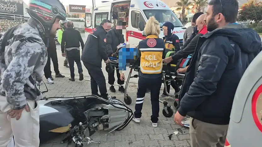 Korkutan kaza sürücü ağır yaralandı