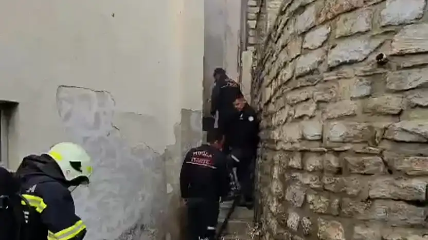 Kullanılmayan hamamda yangın