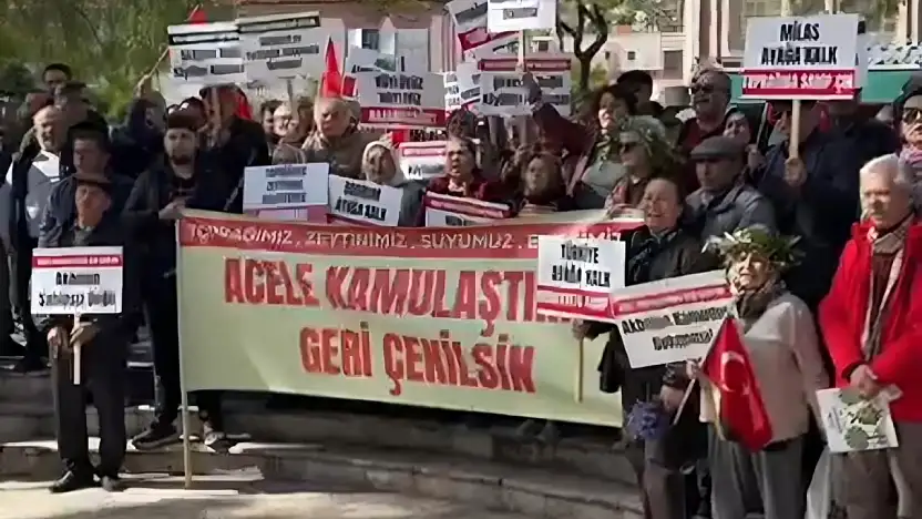 Miting öncesi sokaklar doldu: zeytinimizi vermeyeceğiz