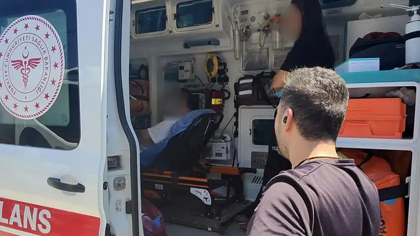 Motosiklet Sürücüsü Yola Savruldu!