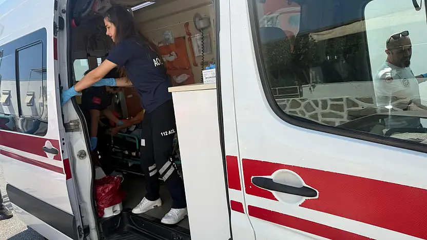 Otomobil kaçtı ! motosiklet sürücüsü yaralandı !