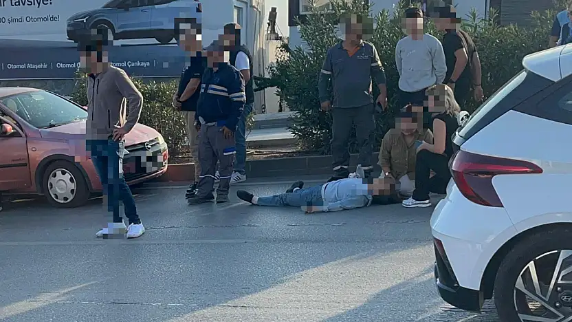 Otomobil kadına çarptı 1 ağır yaralı