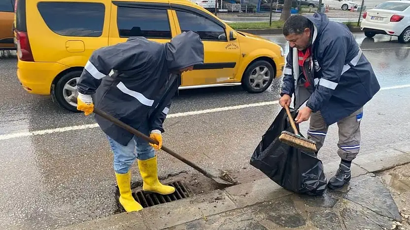 Sağanak yağışa anında müdahale