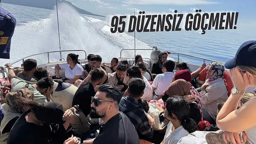 Sahil Güvenlik Durdurdu: 95 Kaçak Yolcu ve 2 Organizatör Yakalandı