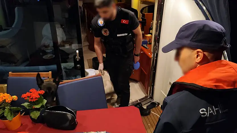 Sahil güvenlikten lüks teknelere uyuşturucu operasyonu