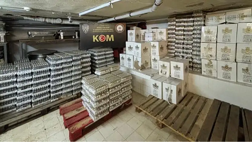 Sahte ve kaçak içki operasyonu 1.155 litre votka ele geçirildi