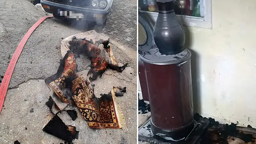 Sobadan çıkan yangın korkuttu