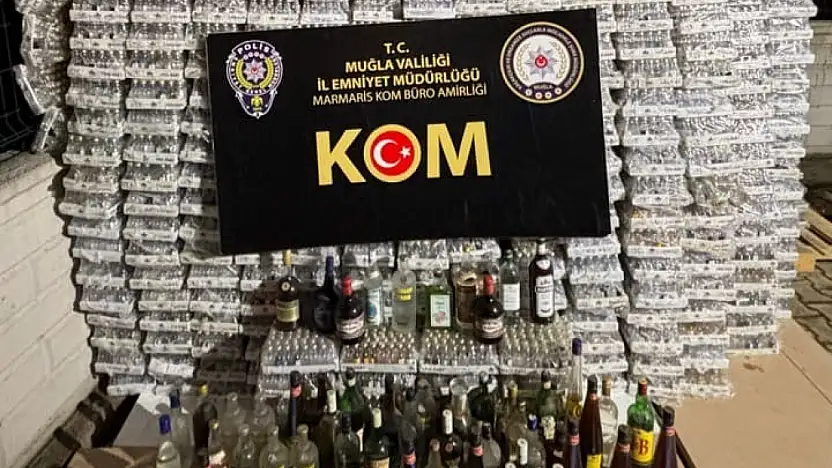 Şok operasyon kaçak içki ele geçirildi
