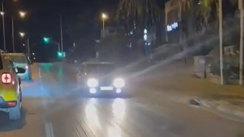 Trafiğinde pes dedirten görüntü