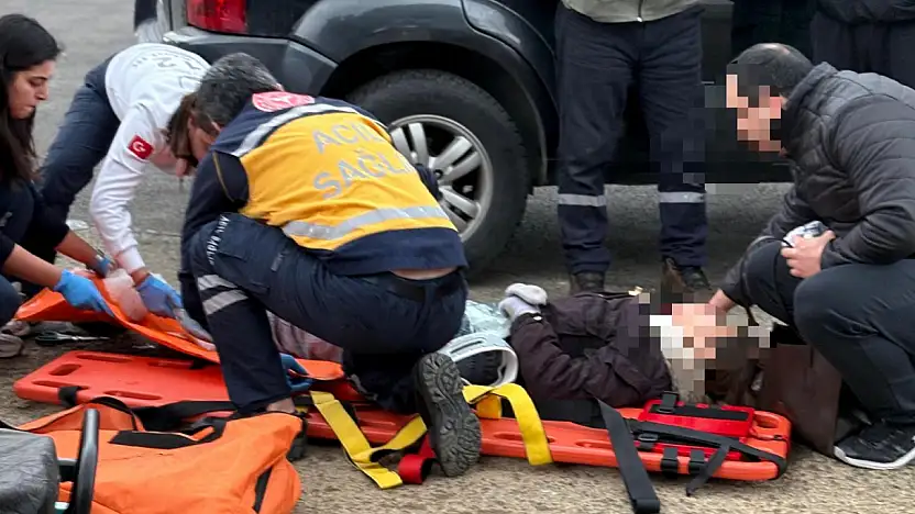 Trafik kazası motosiklet sürücüsü yaralandı