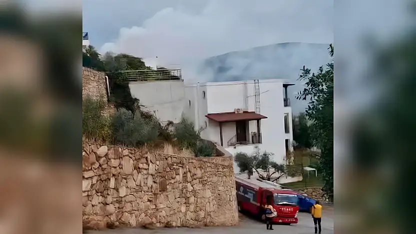 Yangında tüp tehlikesi korkuttu