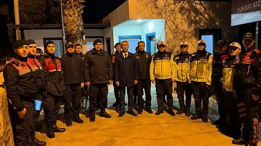 Yılbaşı akşamı görev başındaki personele moral ziyareti