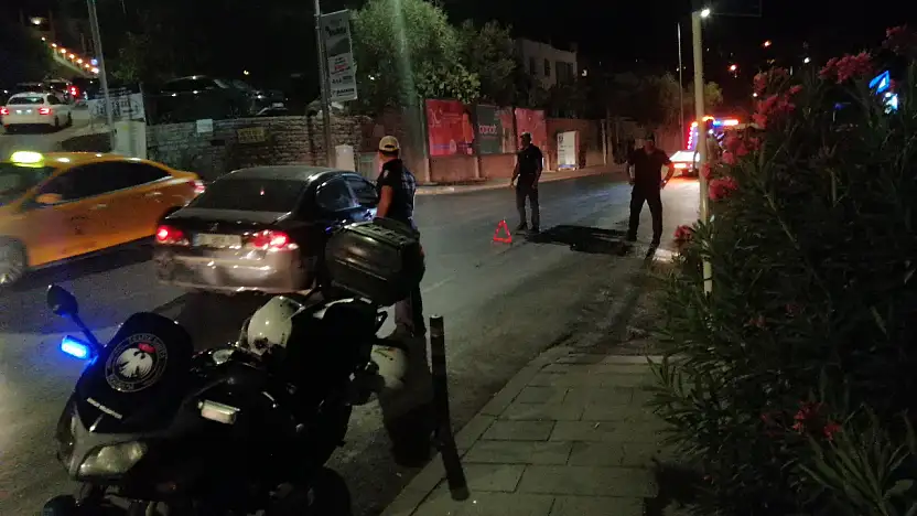 Yola sızan mazot kazaya neden oldu !