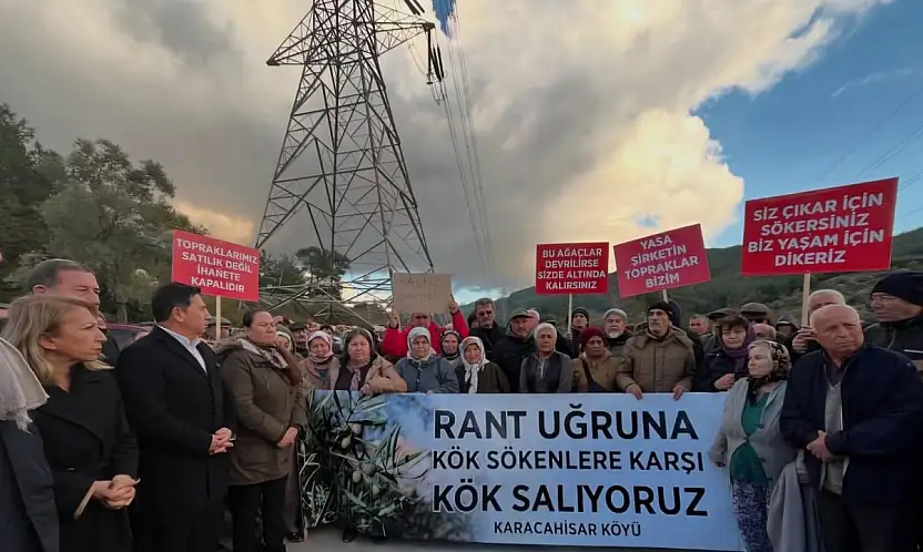 Akbelen'de acele kamulaştırma kararına tepki topraklarımızı terk ttmeyeceğiz
