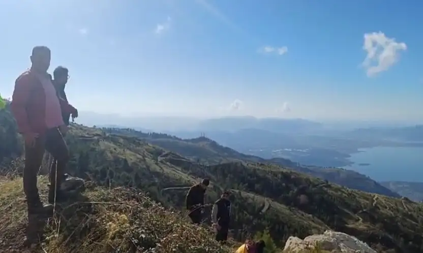 Av faciası vatandaş kayalıklardan düştü