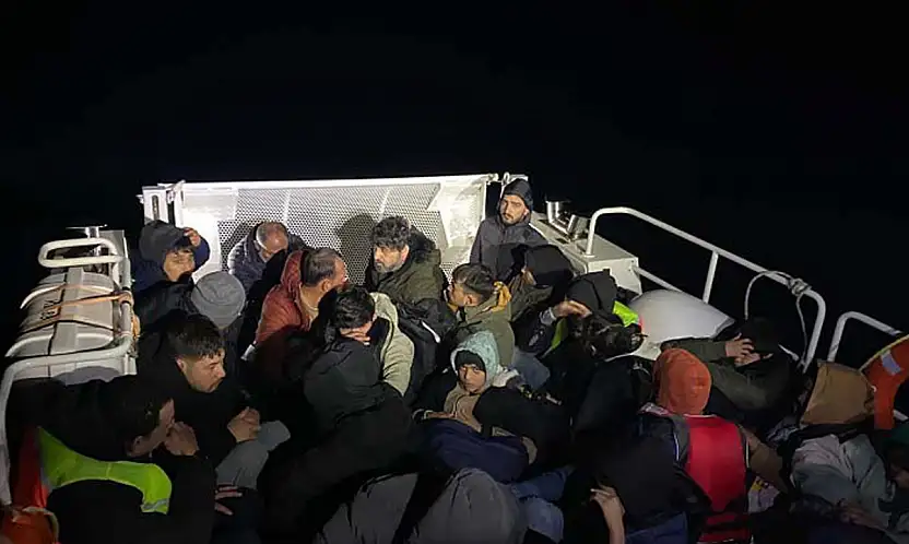 Bodrum açıklarında 39 kaçak göçmen ve 1 organizatör yakalandı