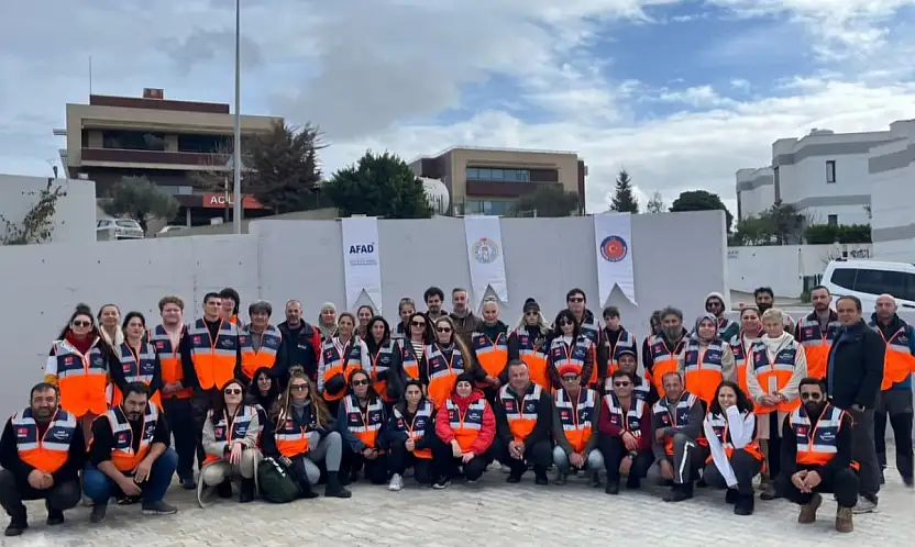 Bodrum'da AFAD gönüllüleri sahaya çıktı