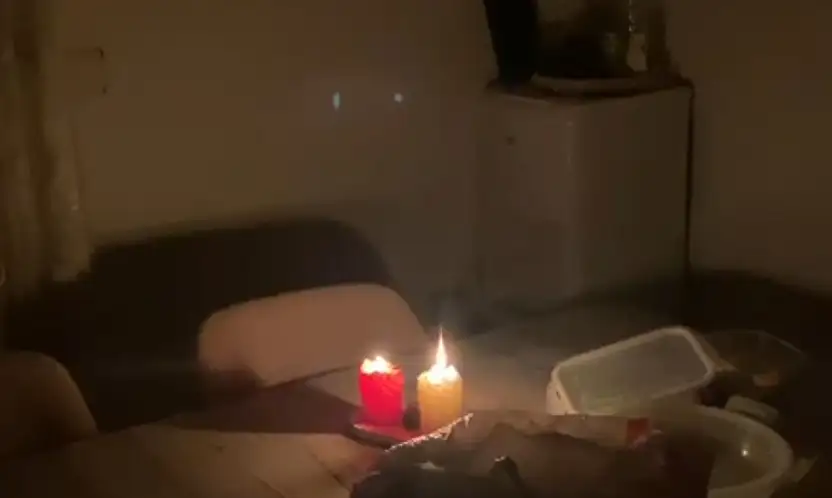 Bodrum'da Çırkan mahallesi  karanlıkta