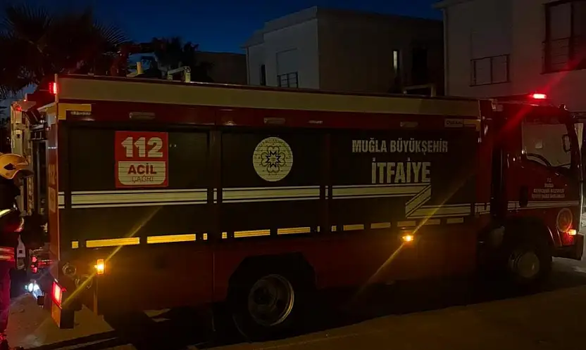 Bodrum'da dikkatsizlik yangına neden oldu