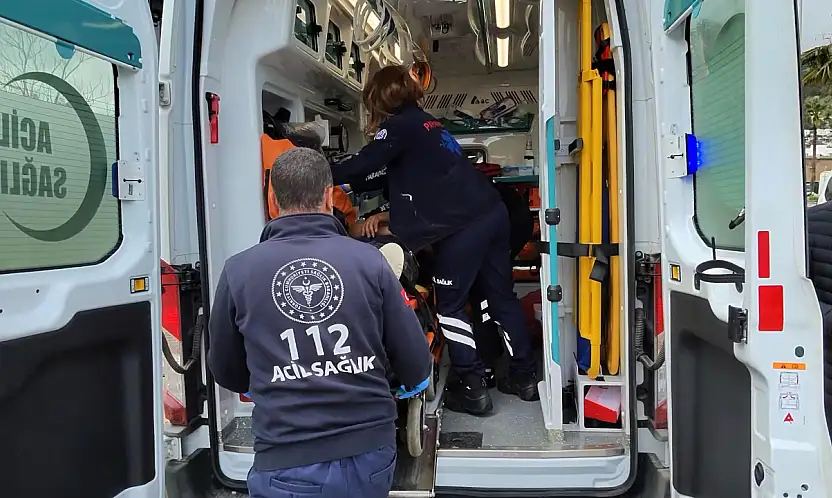 Bodrum'da emniyet şeridinde kaza: 1 yaralı