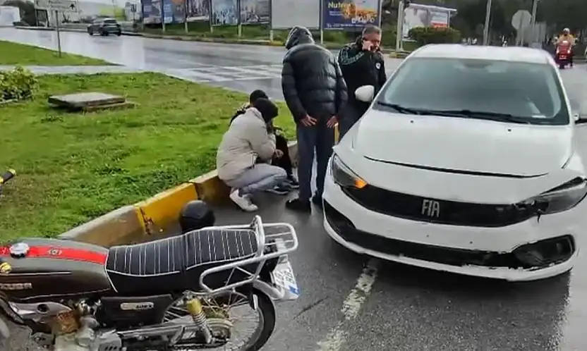 Bodrum'da ışık ihlali iddiası 16 yaşındaki motosikletli yaralandı