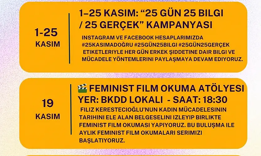 Bodrum Kadın Dayanışma Derneği eylem takvimini açıkladı