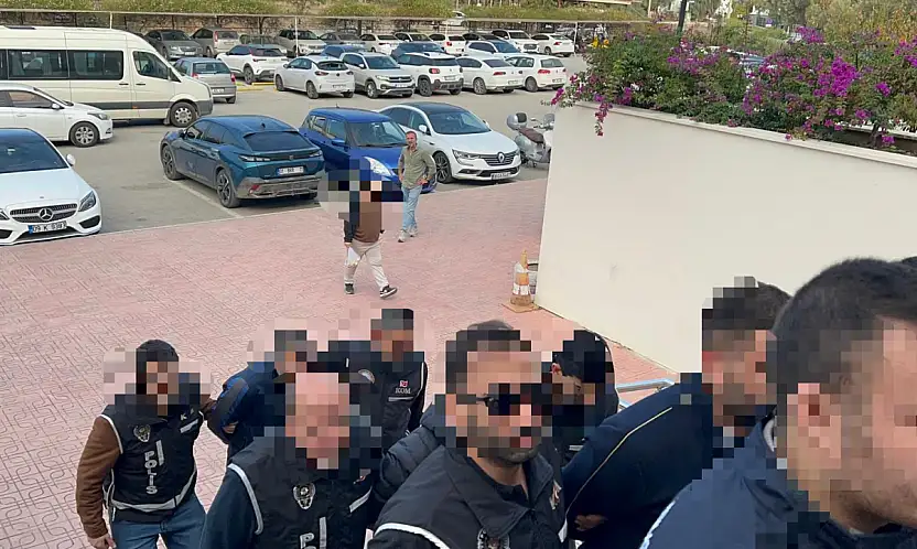 Bodrum merkezli dev operasyon 10 şüpheli yakalandı