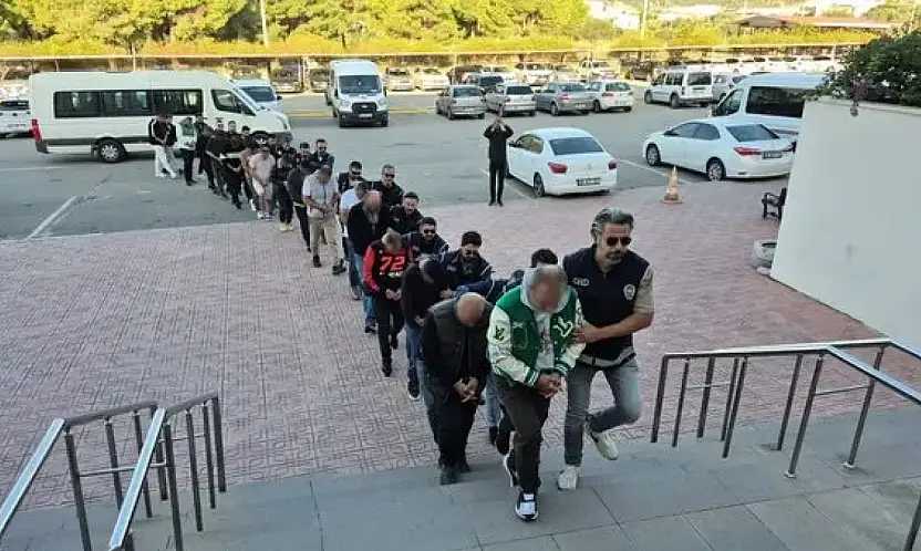 Bodrum merkezli operasyonda 9 tutuklama