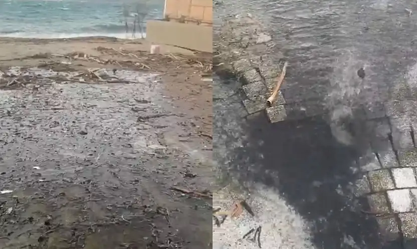 Bodrum susuz su denize akıyor