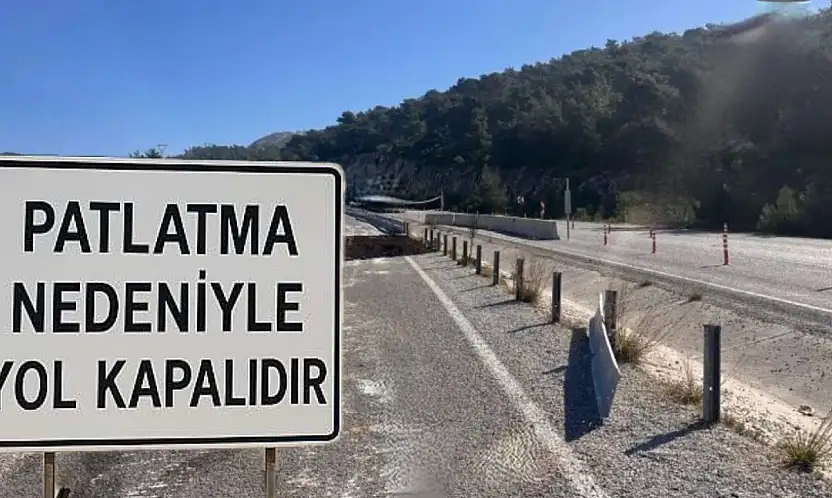 Boğa Yokuşu'nda patlatma çalışması yol trafiğe kapanacak