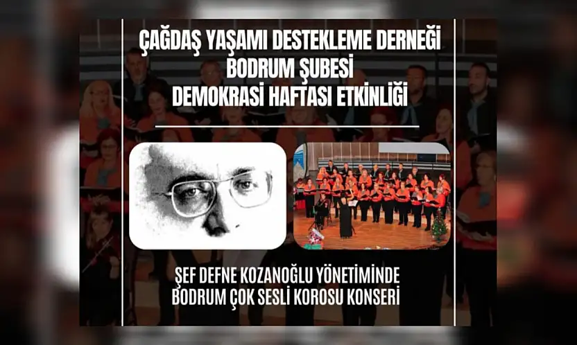 Demokrasi haftası'na ÇYDD Bodrum imzası
