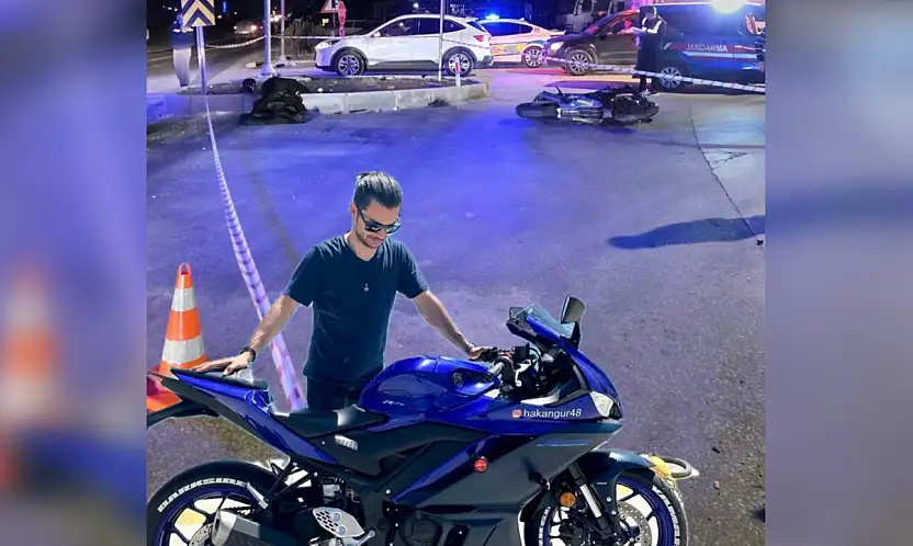 Feci kaza motosiklet tırla çarpıştı 1 ölü