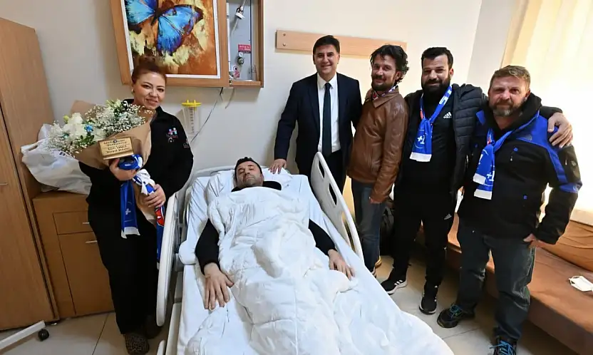 Fethiyespor–Galatasaray maçında yaralanan  Murat Bayat'tan sevindirici haber