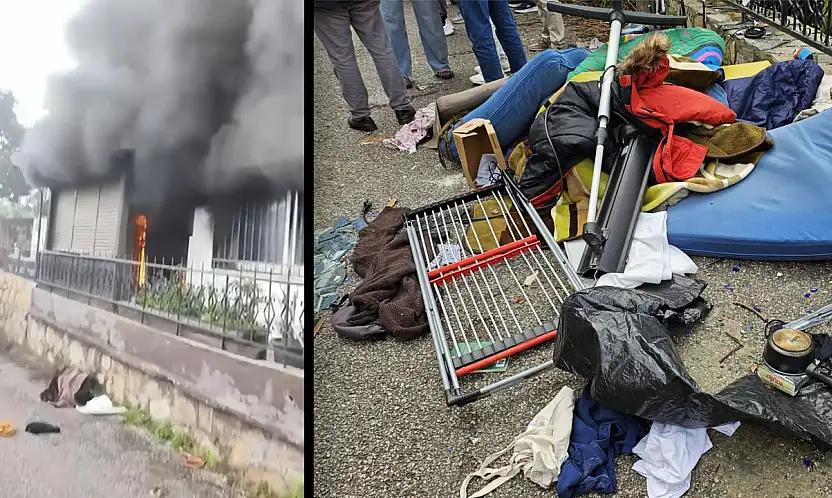 Genç kadın evini ateşe verdi