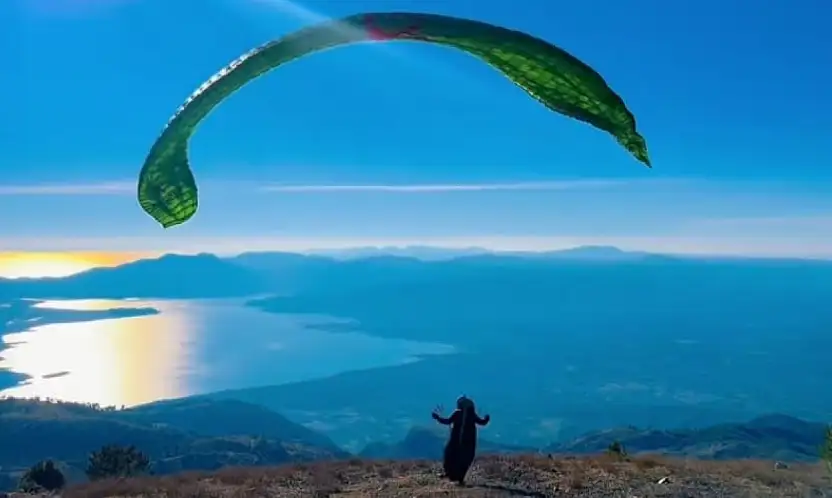 Gölgören Dağı yamaç paraşütüne uygun bulundu