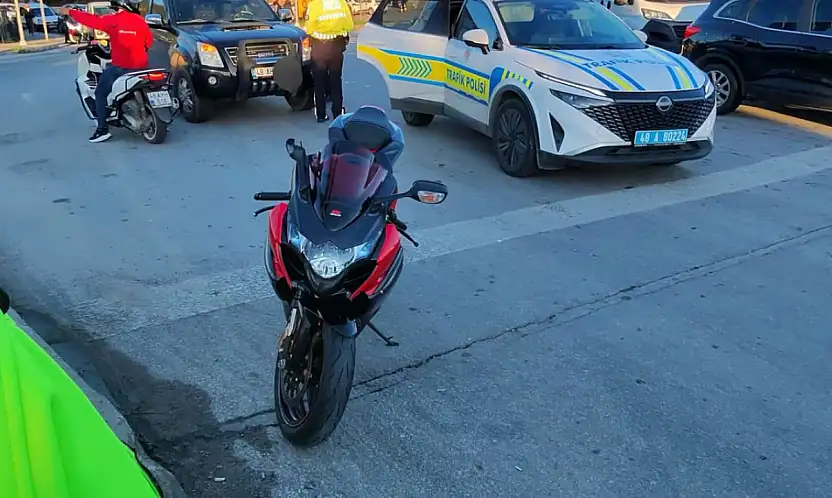 Gümbet kavşağı'nda motosiklet kazası: 1 yaralı