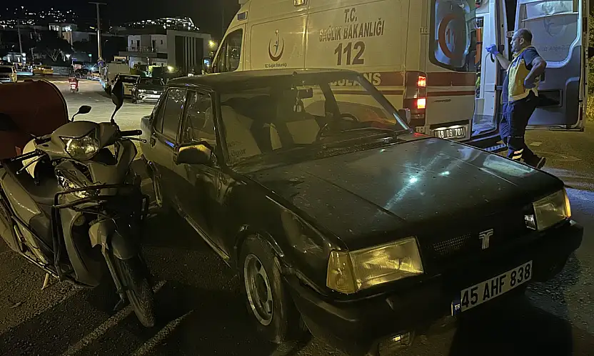 Gümbet'te korkutan kaza