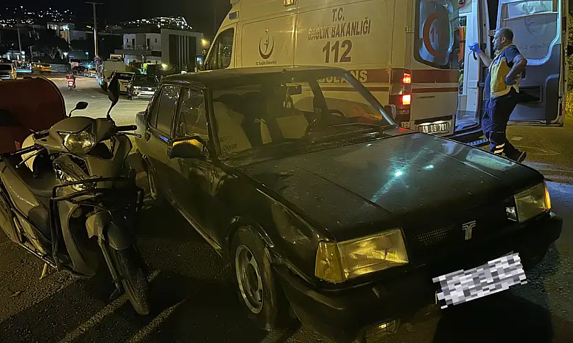 Gümbet'te korkutan kaza