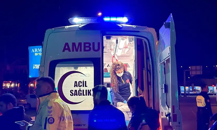 Kavşakta dönüş faciası İki çocuk yaralı