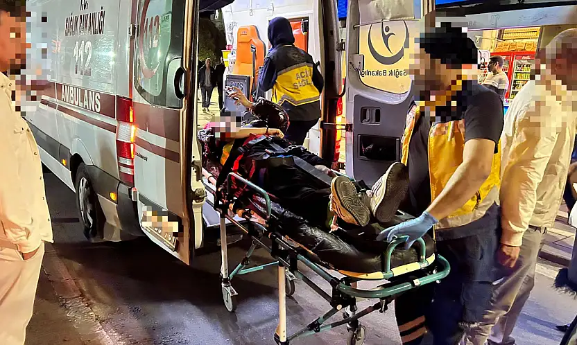 Kaza anı güvenlik kamerasına yansıdı