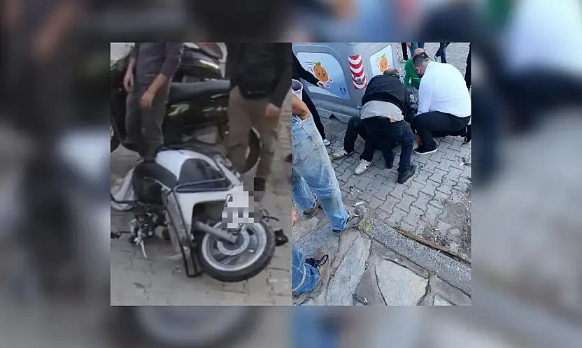 Korkutan kaza sürücü ağır yaralandı