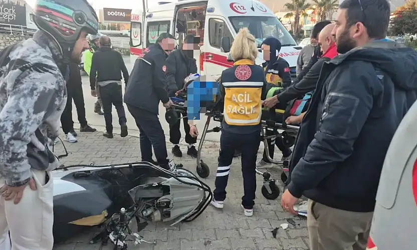 Korkutan kaza sürücü ağır yaralandı