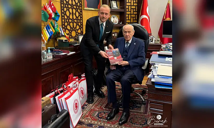 MHP Muğla İl Başkanı Burak Demirel Devlet Bahçeli'yi ziyaret etti