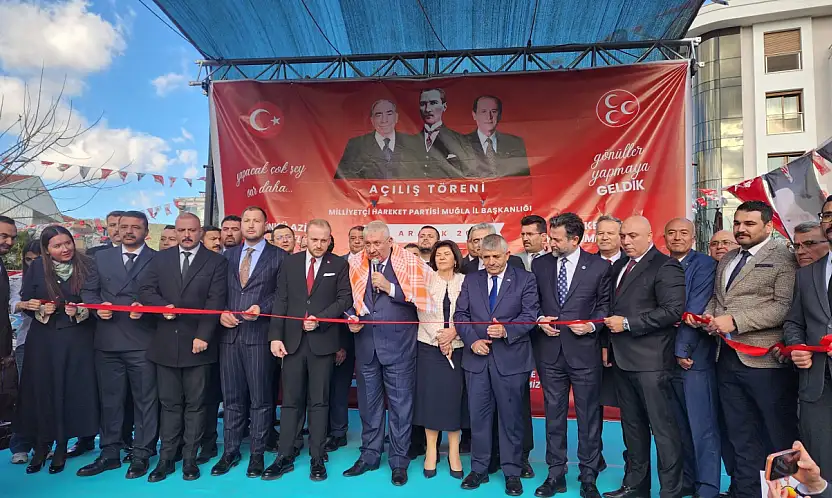 MHP Muğla İl Başkanlığı'nın yeni hizmet binası törenle açıldı